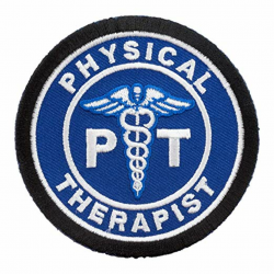 Amazon.com: Physical Therapist PT Blue Patch, Medical ...