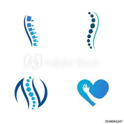 physical therapy logo vector icon illustration collection ...
