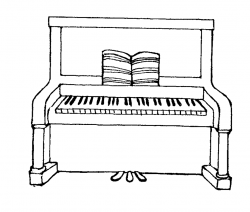 Piano clipart black and white danasric top - Clipartix