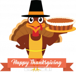 Pumpkin Pie Thanksgiving Clipart Cartoon-turkey-with ...
