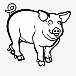 Free Clip Art Black And White Pig #2647540 - Free Cliparts ...