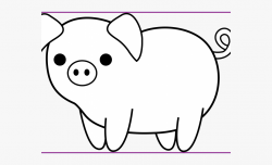 Pig Clipart Face - Clipart Black And White Pig #1298153 ...