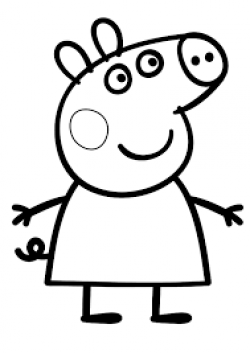 Image result for peppa pig black and white clip art | Peppa ...