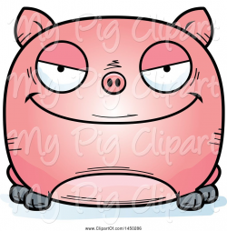 Swine Clipart of Cartoon Evil Pig Character Mascot by Cory Thoman ...