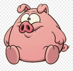 Pig Sticker - Cartoon Fat Pigs Clipart (#3637473) - PinClipart