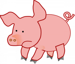 Fat Pig 2 Clip Art at Clker.com - vector clip art online, royalty ...