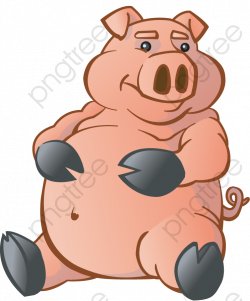 Fat Pig, Pig Clipart, Pig, Graphic Design PNG Transparent Image and ...