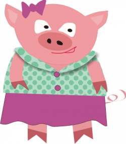 A Girl Pig Clipart & Free Clip Art Images #27544 - Clipartimage.com