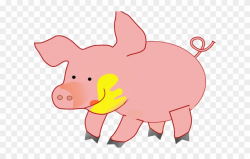 Larger Clipart Piglet - Happy Pig Clipart - Png Download (#503623 ...