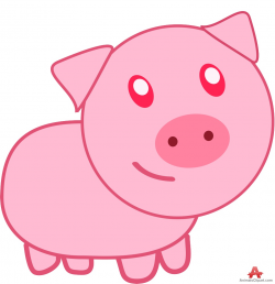 Catoon pink pig clipart free clipart design download - Cliparting.com