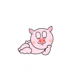 Depressed Pig Cartoon Free Picture｜Illustoon