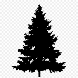 Christmas Black And White clipart - Pine, Tree, Leaf ...