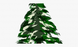 Pine Tree Clipart Snow Covered Tree - Cartoon Tree Png ...