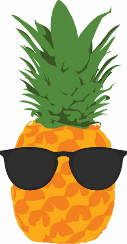 Cool Pineapple With Sunglasses\' Sticker by SimpleComplex ...