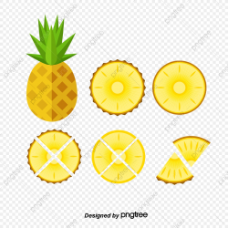 Different Cut Pineapple, Pineapple Clipart, Pineapple ...