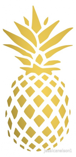 Golden Pineapple | Art Print