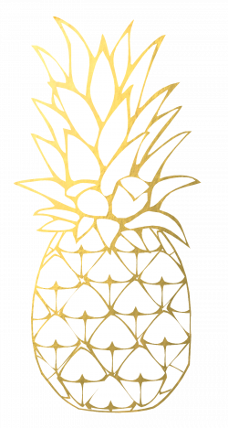 Pineapple clipart gold pineapple, Pineapple gold pineapple ...