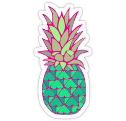 Colorful Pineapple by MZawesomechic | Tech | Pineapple clipart ...