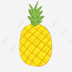 Hand Drawn Pineapple Cartoon Pineapple Cute Pineapple Fruit ...