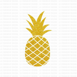 Pineapple SVG, Glitter Pineapple Clipart, SVG Files, Cricut Cut ...