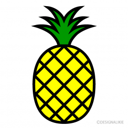 Simple Pineapple Clipart Free Picture｜Illustoon