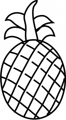 Pineapple Outline Clip Art at Clker.com - vector clip art online ...