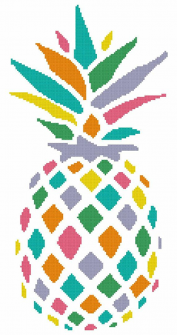 Rainbow Pineapple a Counted Cross Stitch by WooHooCrossStitch, $9.00 ...