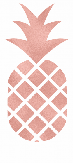 Cartoon Simple Pineapple , Png Download - Rose Gold Pineapple Png ...