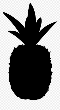 Pineapple - Pineapple Silhouette Transparent Background Clipart ...