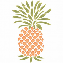 Pineapple Stencil - (size 6.5”wx 10.5”h) Reusable Wall Stencils for  Painting - Best Quality Fruit Kitchen Stencil Ideas - Use on Walls, Floors,  ...