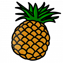 pineapple with flowers clip art at vector clip art - Clip Art Library