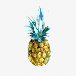Watercolor Pineapple, Watercolor Clipart, Pineapple Clipart ...