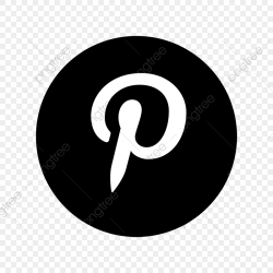 Pinterest Black Amp; White Icon, Pinterest, Social, Media ...