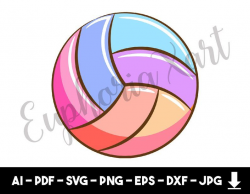 Volleyball svg, volleyball cricut, volleyball clipart ...