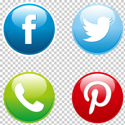 Social media Button Euclidean Icon, social media buttons set ...