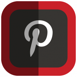 Folded Social Pinterest Icon, PNG ClipArt Image | IconBug.com