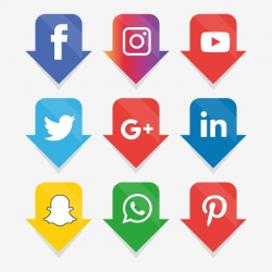 Social Media Icons Set Logo Vector Illustrator, Social ...