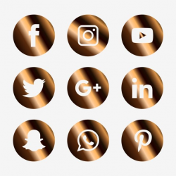Social Media Icons Set Logo Vector Illustrator, Social ...
