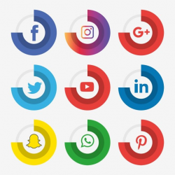Social Media Icons Set Logo Vector Illustrator, Social ...