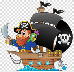 Piracy Cartoon Ship , Cartoon pirate pirate ship transparent ...