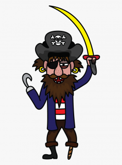 How To Draw A Pirate - Draw A Pirate Easy #1853824 - Free ...