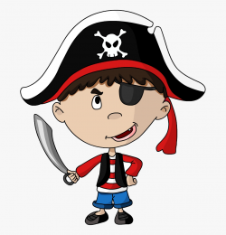 Pirate Eye Patch Clip Art - Kid Pirate , Transparent Cartoon ...