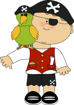 Pirate with a parrot on his shoulder. | Cute Clipart ...