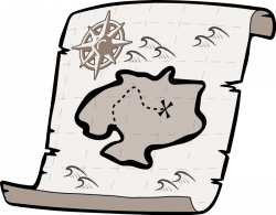 Treasure map pirate treasure clipart - WikiClipArt