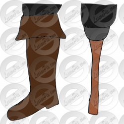 Pirate Peg Leg Picture for Classroom / Therapy Use - Great ...