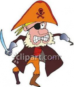 Peg Leg Pirate with a Hook Hand and an Eye Patch - Royalty ...