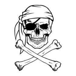 Stock Vector in 2019 | Tattoos | Pirate skull tattoos, Skull ...