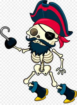 Pirate Skeleton PNG Piracy Skull Clipart download - 1398 ...