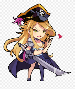 Pirate Captain - Girl X Battle Pirate Clipart (#2011818) - PinClipart