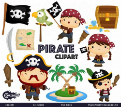Pirate Clipart, Pirate Clip Art, Pirate Png, Squad Clipart, Parrot ...